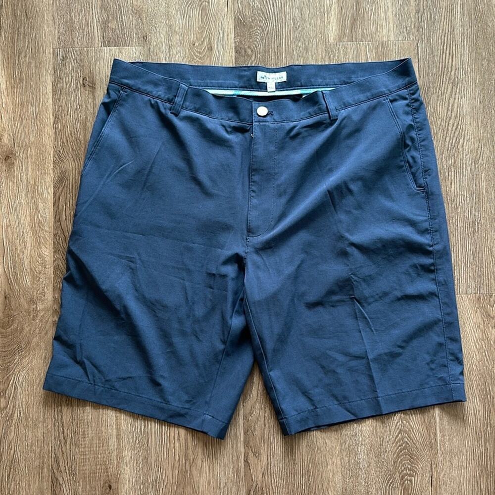 Peter Millar Performance Hybrid Shorts‎ Size 38 Navy 9" Inseam Water Resistant